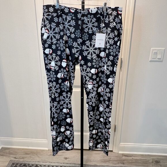 Wisholic 2 Piece Santa Suit Jacket and Pants Size 3X Santa Snowflakes Christmas - Picture 4 of 16